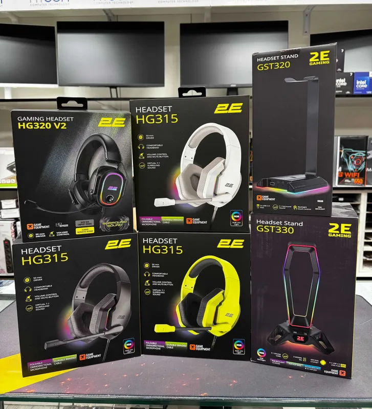 наушники и подставка для наушников от 2E GAMING HG315/320 | GST320 1 наушники и подставка для наушников от 2E GAMING HG315/320 | GST320 1