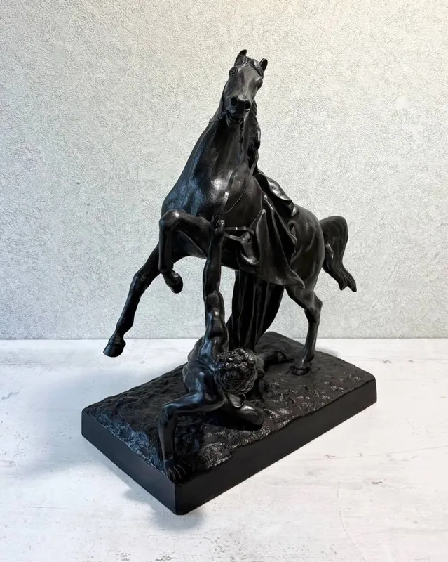 Конь с упавшим всадником/Касли 1958 г 5