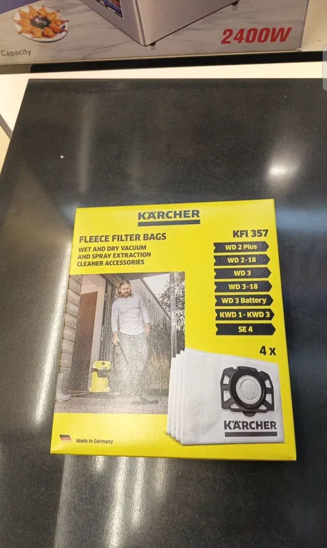 KARCHER qoplari 4 dona (WD2 Plus, WD3 uchun) 2 KARCHER qoplari 4 dona (WD2 Plus, WD3 uchun) 2