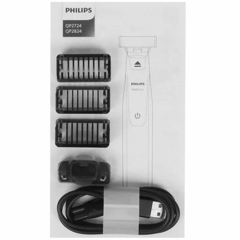Новый Триммер Philips OneBlade QP2724 для стрижки бритья электробритва — фото 1