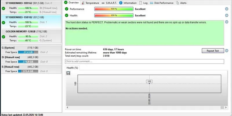 HDD 1 TB Seagate ideal 100% — фото 4
