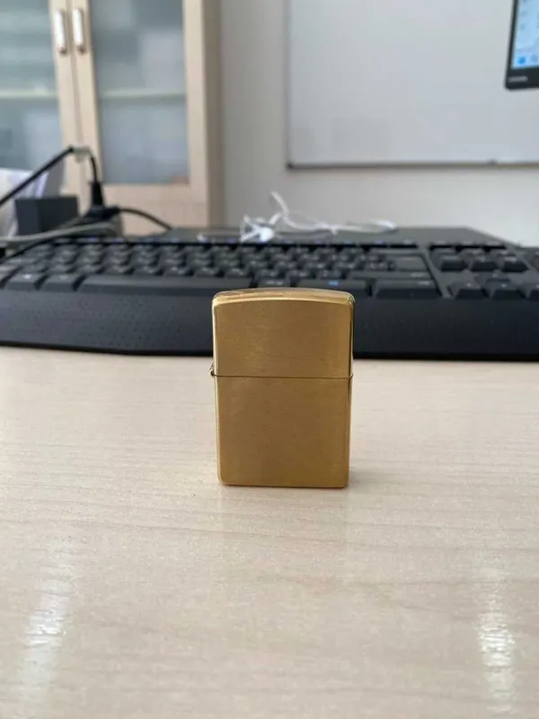 Zippo Lighter Gold Matte 1