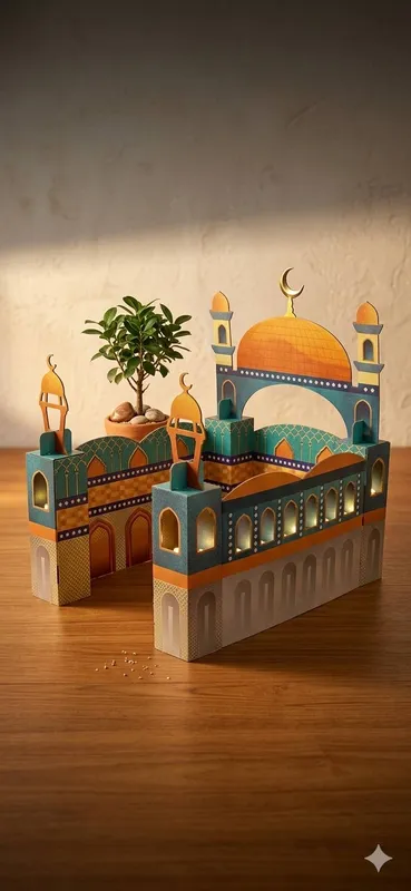 Bolajonlar uchun kartonli masjid 2