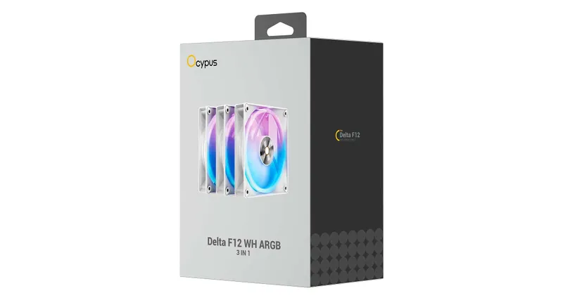\ Вентиляторы для корпуса Ocypus Delta F12 WH ARGB 3IN1 2