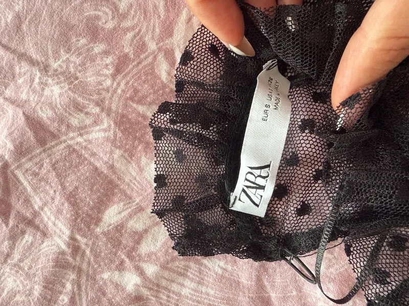 ZARA женская кружевая блузка — фото 1 ZARA женская кружевая блузка — фото 1