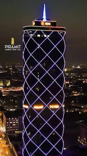 2/43/48 ЖК Piramit Tower, Яккасарайский район, вид на Ташкент Сити