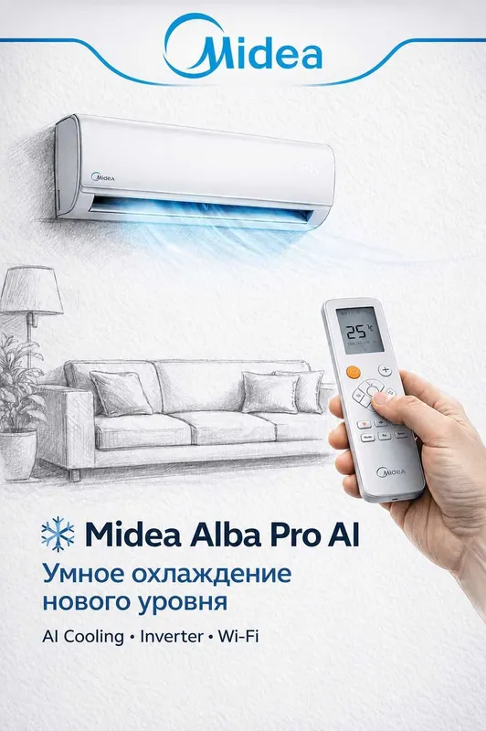 Midea Alba Pro 12 BTU konditsioneri 1 Midea Alba Pro 12 BTU konditsioneri 1