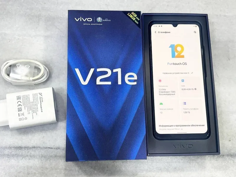 vivo V21E 8+4/128 GB full kamplekt — фото 2