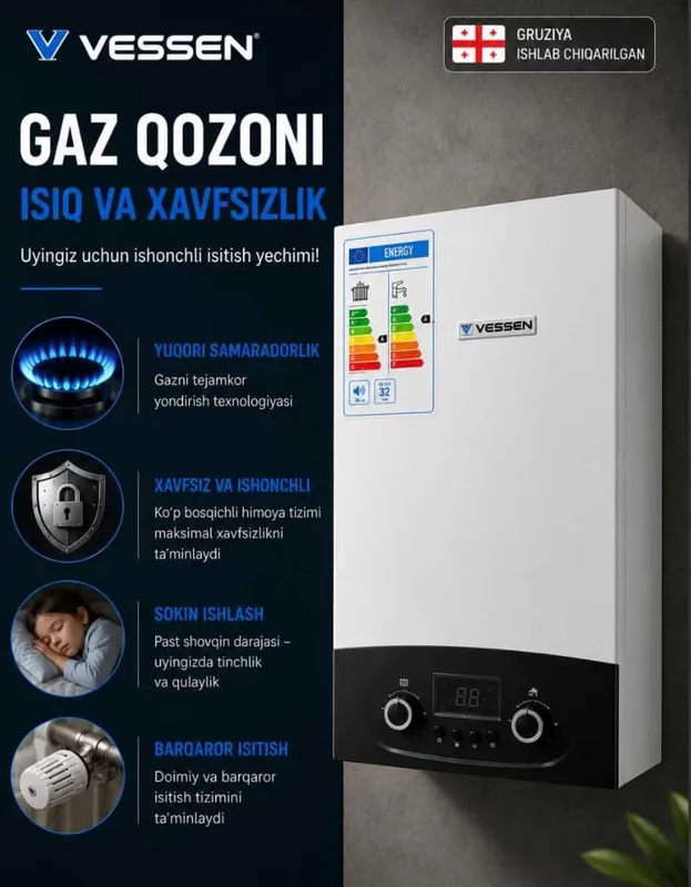 VESSEN 24kVt kotel (Грузия) двухконтурный газовый катёл котел оптом