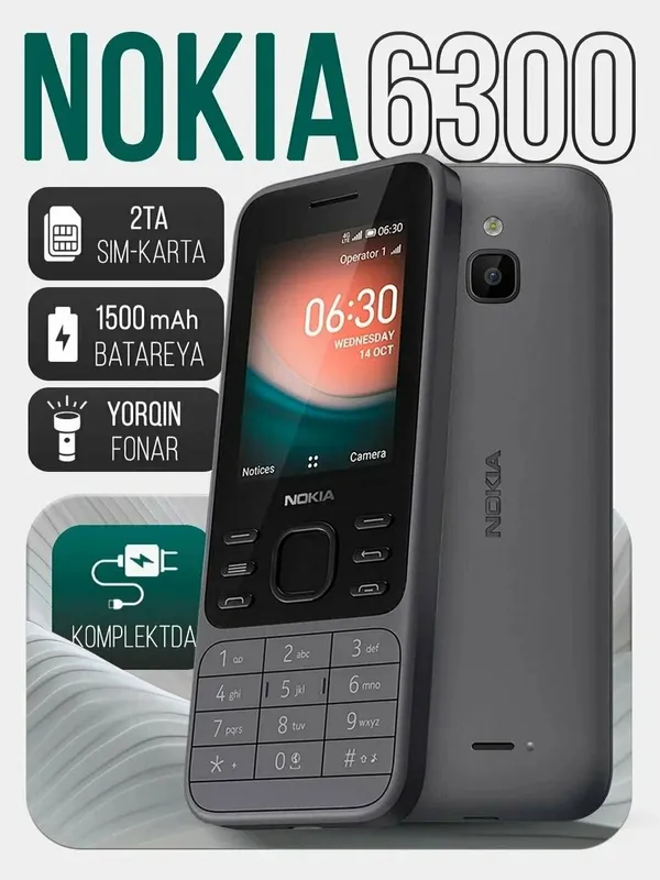 YENGI ! Nokia 6300 Dualsim | Dostavka ! 9