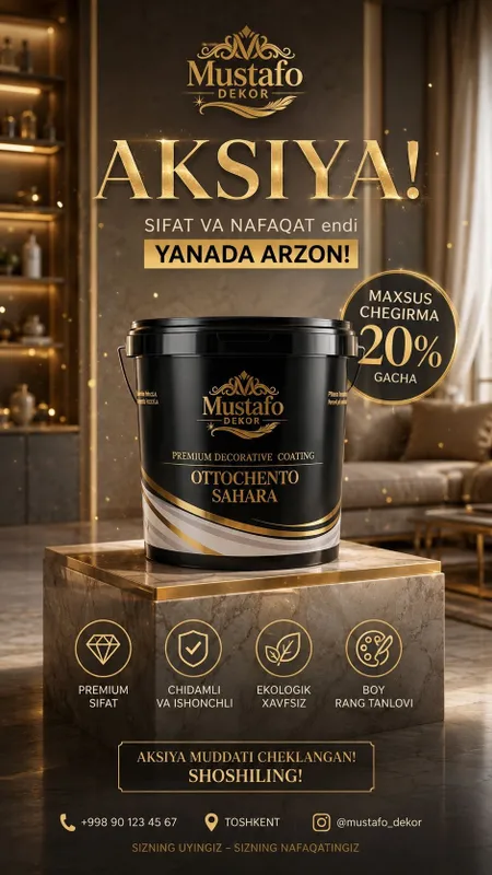 Mustafo Dekor sahara otochentosi 5кг 400000сўм. 1