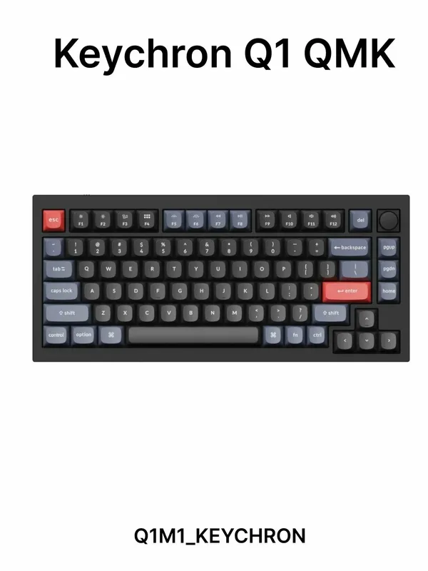 Игровая механическая клавиатура Keychron Q1 (QMK/VIA), HotSwap, RGB, ручка — фото 2