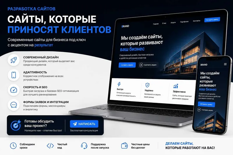 Разработка сайтов | Лендинги, каталоги, интернет-магазины Разработка сайтов | Лендинги, каталоги, интернет-магазины
