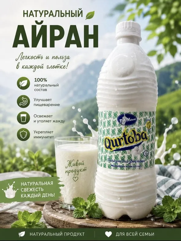 Ayran N1 Tan dem ayron va qurtobalar — фото 1