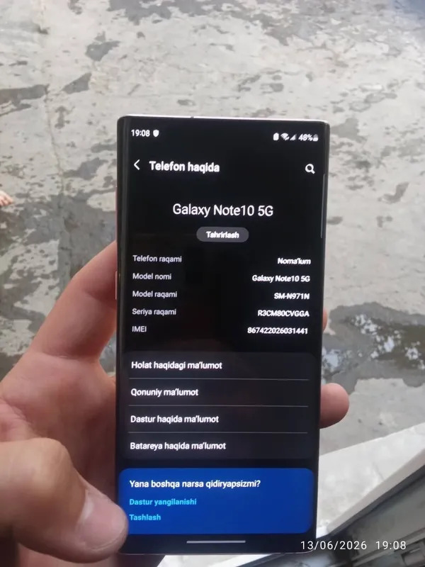 Samsung not 10 5g
