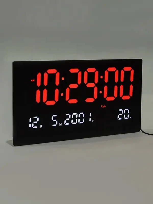 Электронный часы настенные 48×26 см
