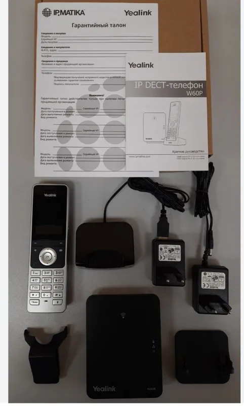 Yealink W60P IP-simsiz telefon. 6