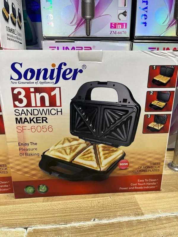 сэндвичница Sonifer SF-6056 3-в-1. Оптом/розницу/гарантия+доставка