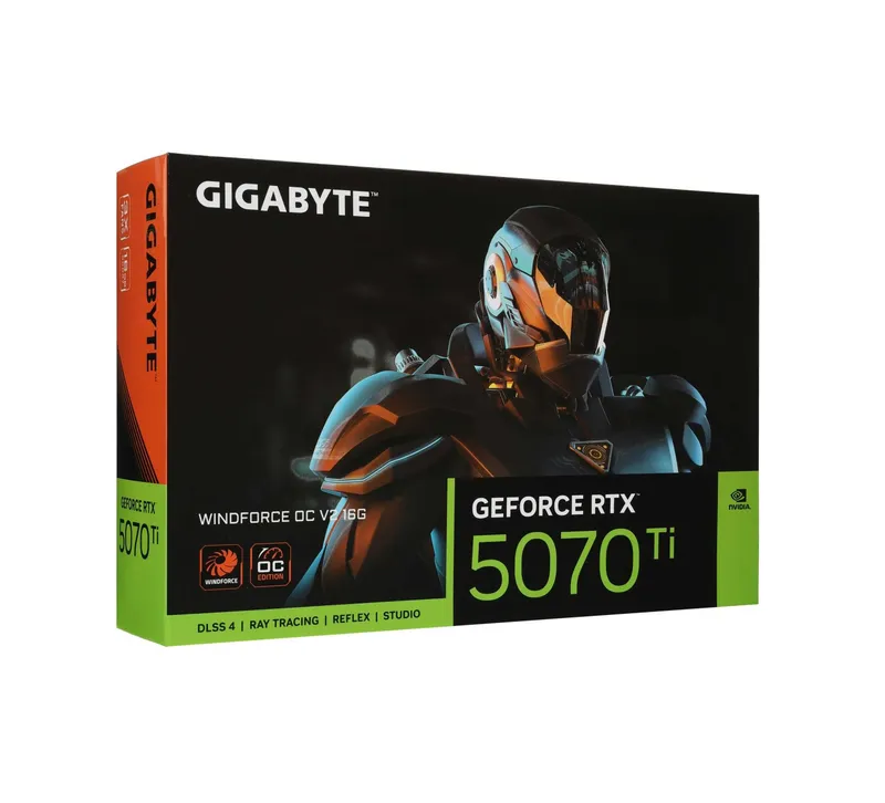 - Видеокарта Gigabyte RTX 5070 Ti WINDFORCE OC V2 16GB 4