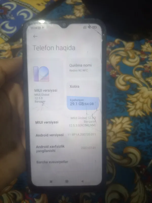 Redme 9C NFS yaxshi holatda zor telefon xotira 64g — фото 2 Redme 9C NFS yaxshi holatda zor telefon xotira 64g — фото 2