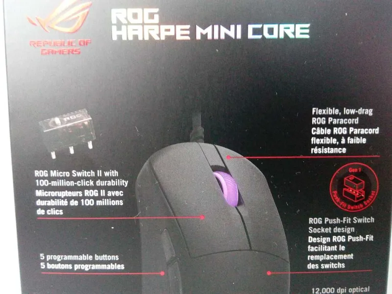 игравая мышка ASUS ROG Harpe Mini 6 игравая мышка ASUS ROG Harpe Mini 6