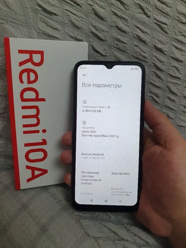 Srochna sotiladi Xiaomi Redmi 10A 6+2/128Gb Original Kamplekt Full — фото 7