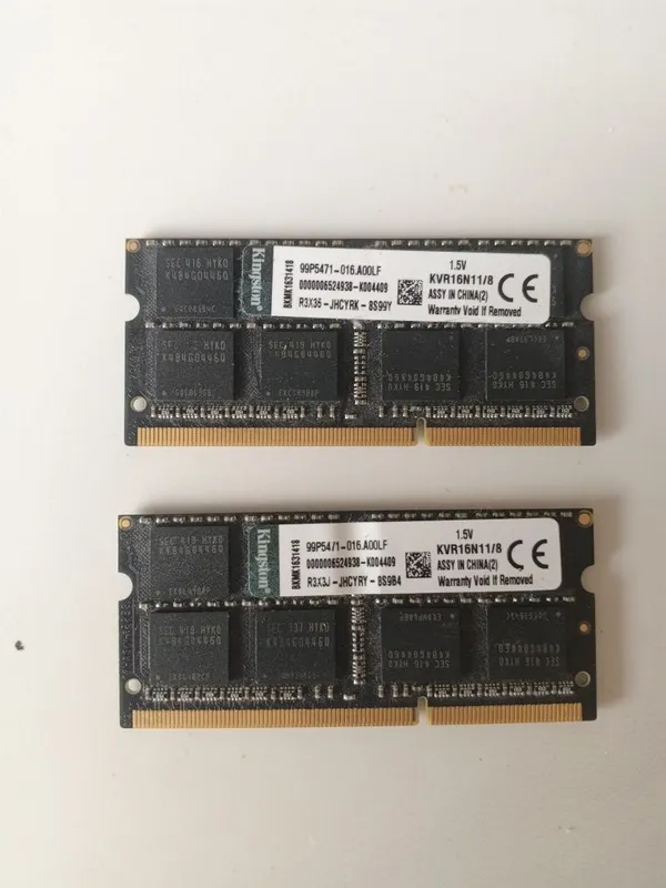 Продаются 2 новые планки ddr 3 16gb (2x8) для ноутбука