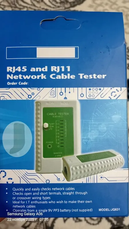 Кабель тестер RJ45-RJ11