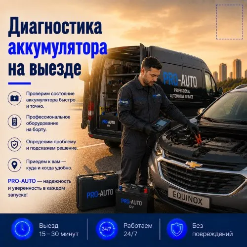 Диагностика аккумулятора с выездом 1