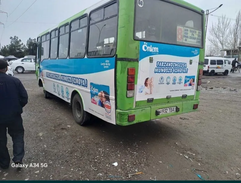 Автобусда реклама/ Namanganda Avtobuslarda reklama/Реклама на Автобуса — фото 6