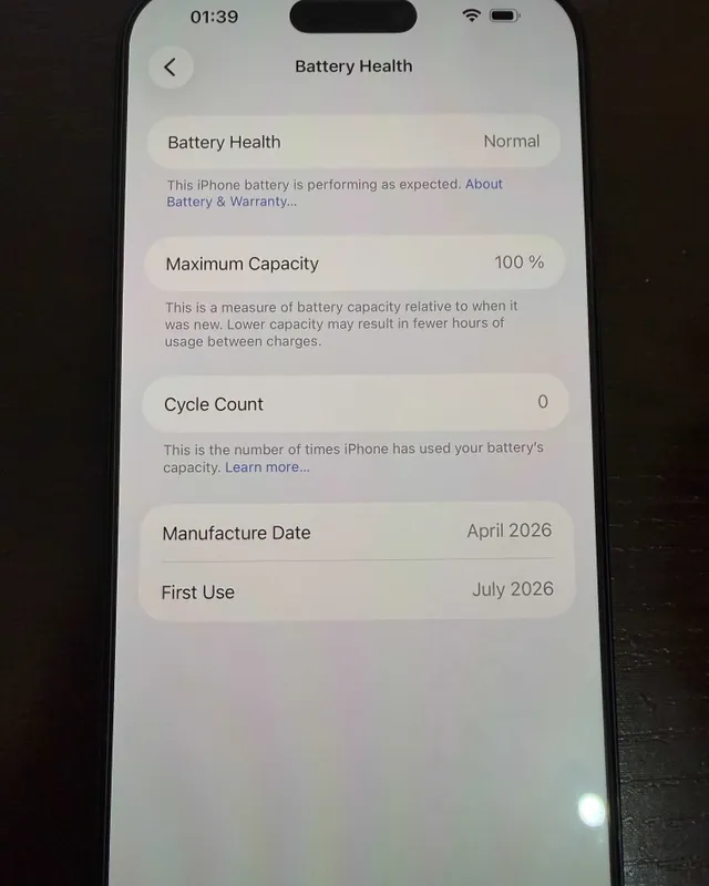 iPhone 17 Pro Max 256GB USA LL/A eSIM 100% 0cycle 5 iPhone 17 Pro Max 256GB USA LL/A eSIM 100% 0cycle 5