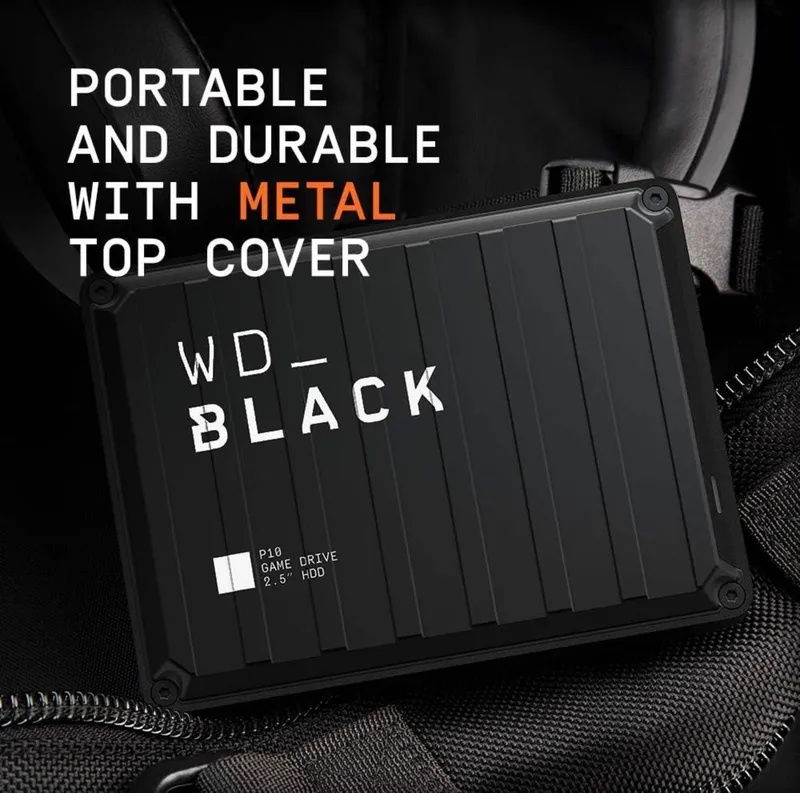 WD Black 4TB P10 Game Drive Portable External Hard Drive USB 3.2 — фото 5