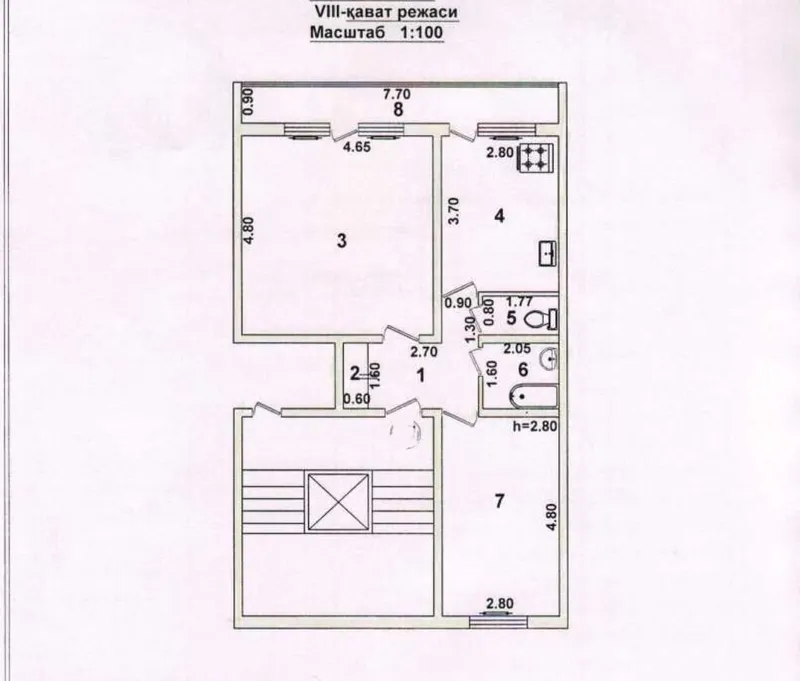 Продам 2х комнатную 65м² Чиланзар 16 . Ипотека 9