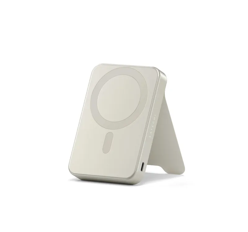 ( Повербанк с подставкой Qi2 10K Magnetic Power Bank Sand