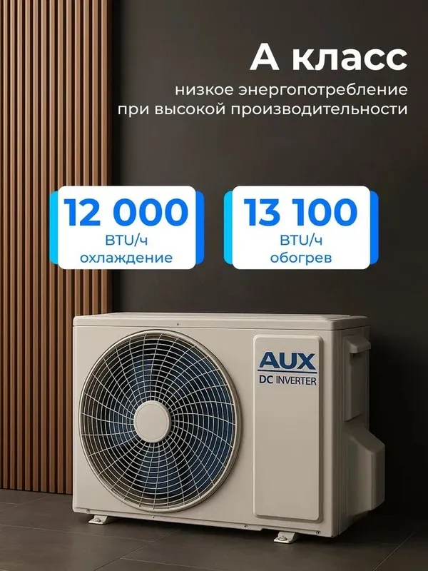 Кондиционер Aux Инвертер Экономичный и Мощный, Доставка Бесплатно