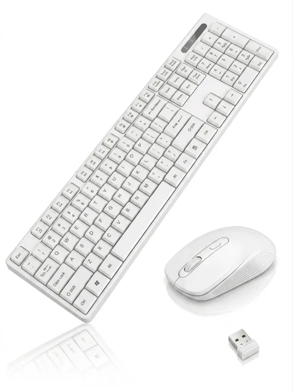 Клавиатура и мышь  Metoo C20 Wireless Black/ White — фото 1