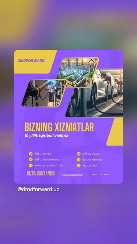 elektrik xizmati 24/7 Toshkent bo'ylab xizmat