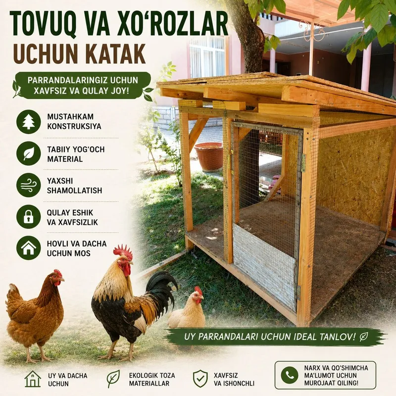 Tovuq uchun in(Клетка для кур) 1 Tovuq uchun in(Клетка для кур) 1