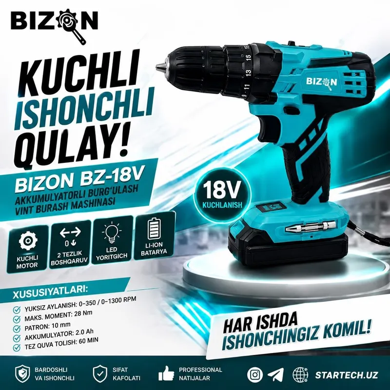 BIZON BZ-18V drell 1 BIZON BZ-18V drell 1