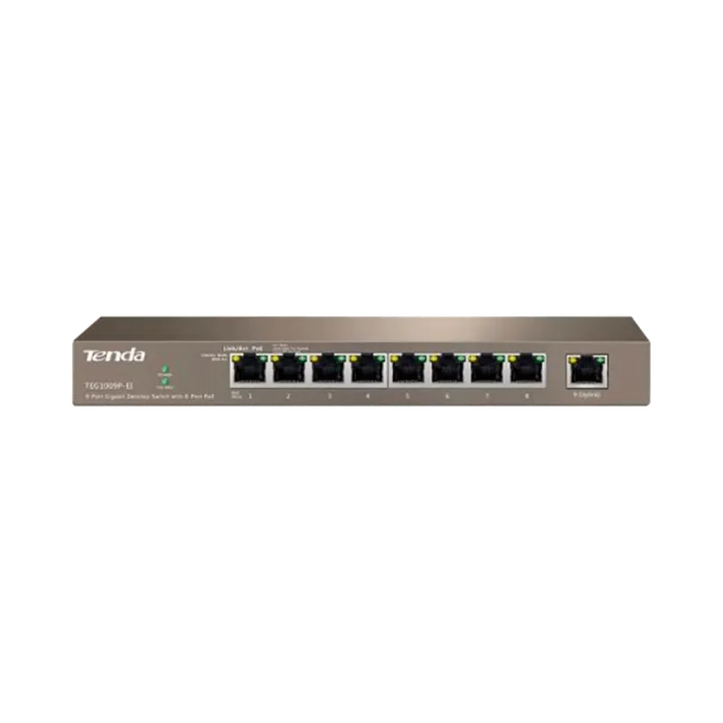 Коммутатор Tenda TEG1009P-EI Коммутатор Tenda TEG1009P-EI