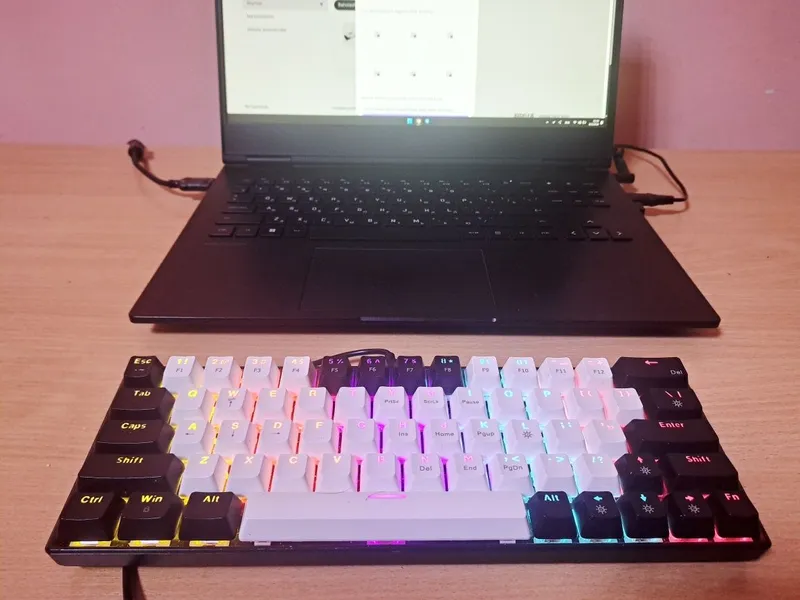 O'yin mexanik klaviaturasi Zifrind Rgb yoritilgan 98 tugma kop funksia — фото 1