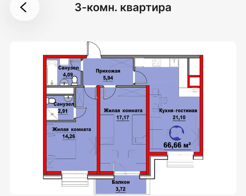 Квартира от Мурад Булдинг — фото 1