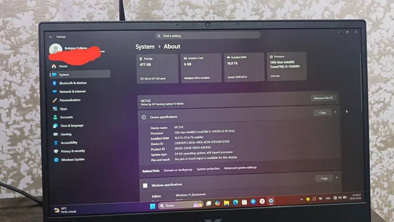 hp victus rtx 4050 2