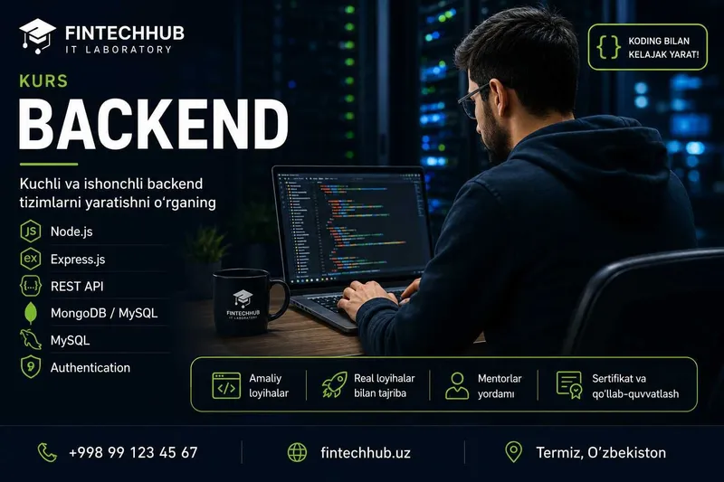 FinTechHub IT Akademiyasi - Dasturlash IT va kiberxavfsizlik kurslari 2 FinTechHub IT Akademiyasi - Dasturlash IT va kiberxavfsizlik kurslari 2