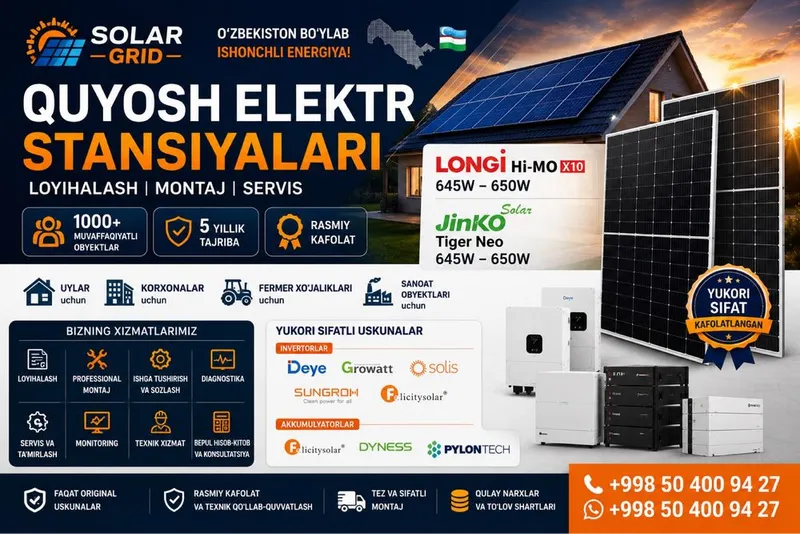 Quyosh panellari va quyosh stansiyalarini o’rnatish 1 Quyosh panellari va quyosh stansiyalarini o’rnatish 1