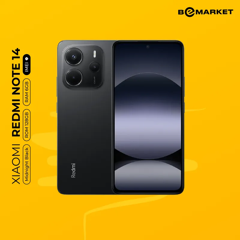 Redmi Note 14, Midnight Black, 6/128 GB
