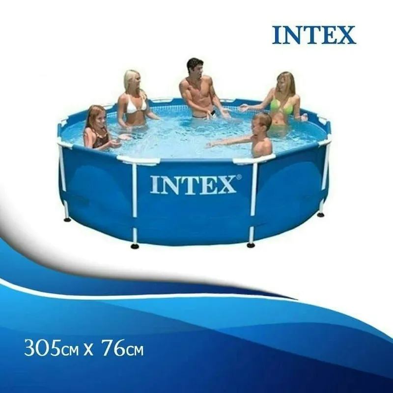 Бассейн Каркасный 305х76см Intex Бепул йетказип бериш — фото 1