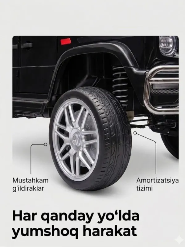 Bolalar elektromobil Mercedes G-class Gelandewagen — фото 1