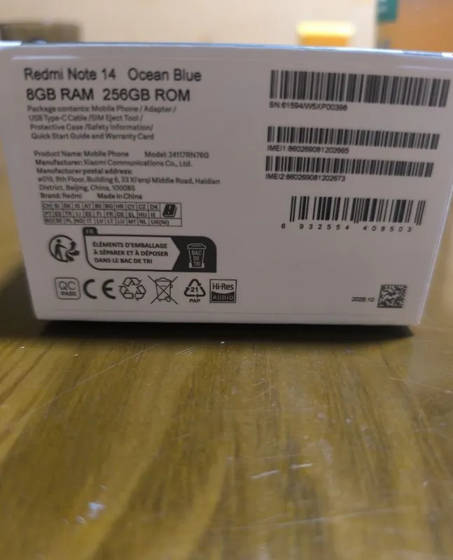 Redmi not 14 8/256 2