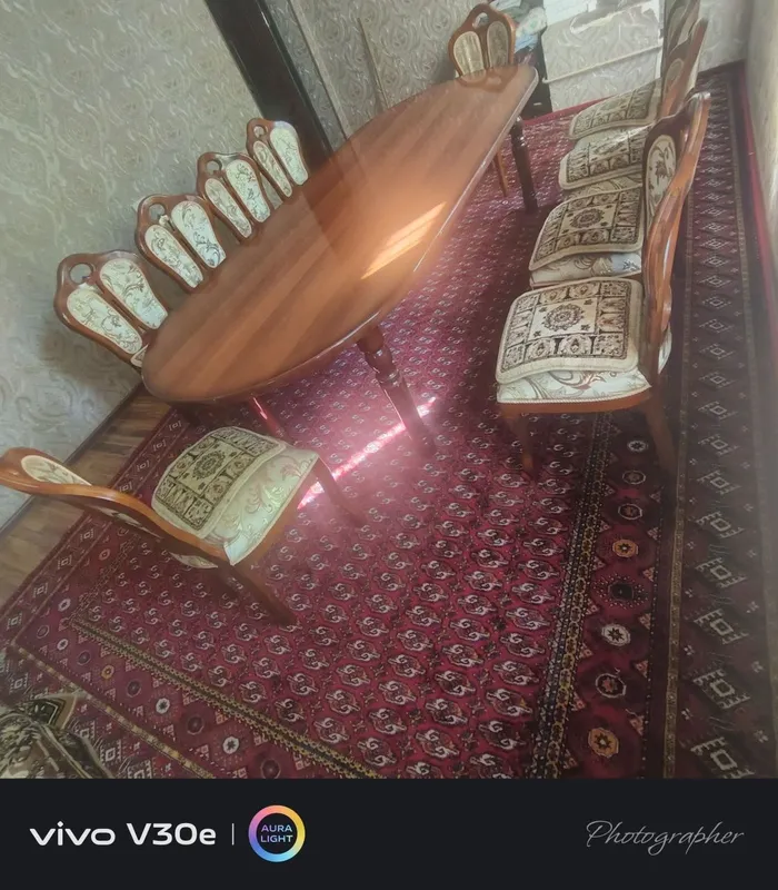 Стол 1та стул 10 та холати урта столи хонтахта хам бди 3